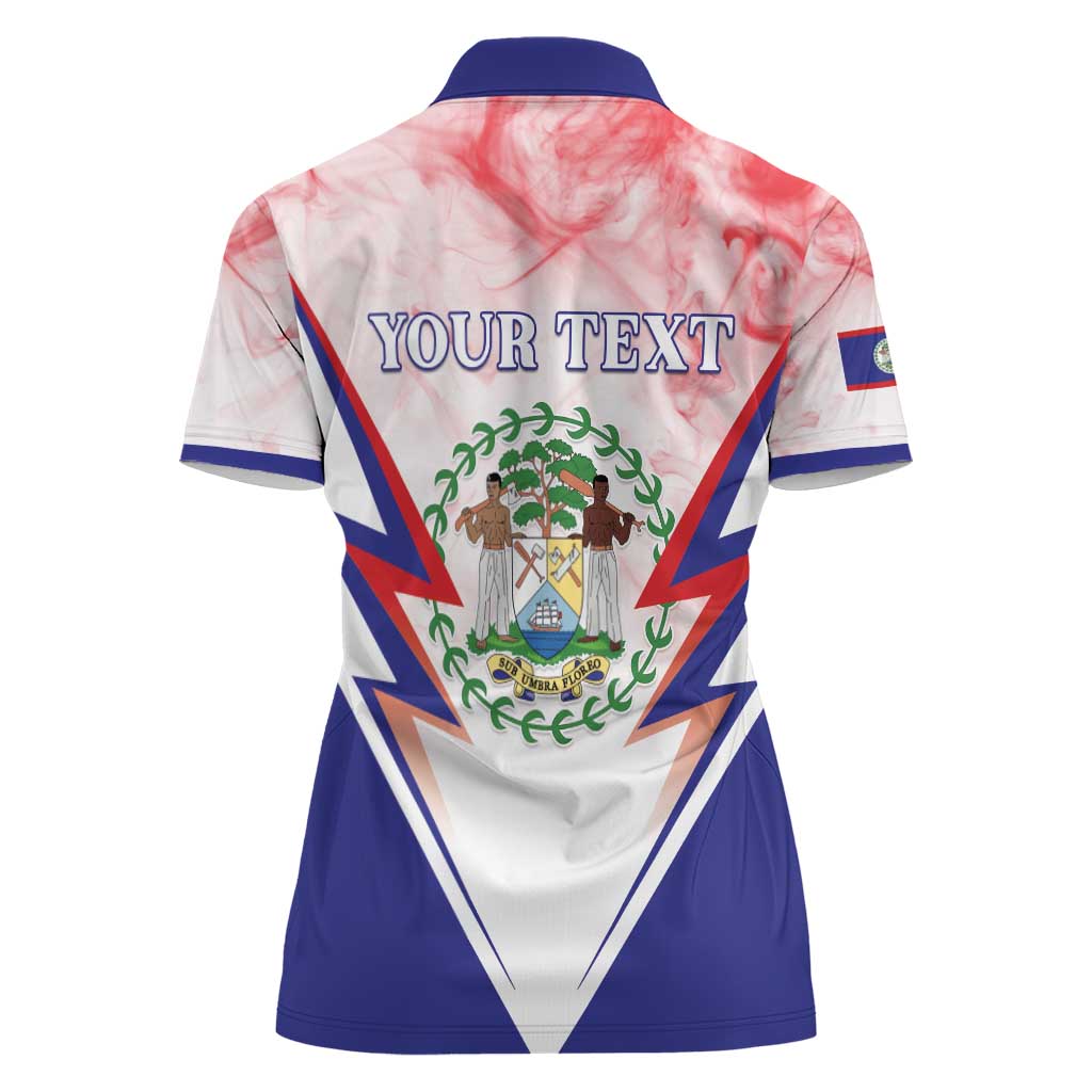 Personalized Belize 501 Women Polo Shirt Coat Of Arms