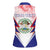 Personalized Belize 501 Women Sleeveless Polo Shirt Coat Of Arms