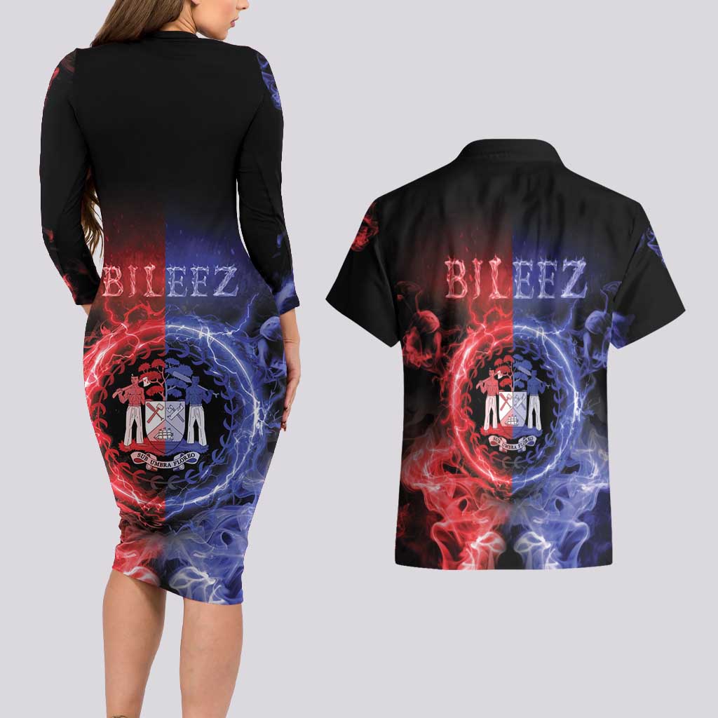 Belize Couples Matching Long Sleeve Bodycon Dress and Hawaiian Shirt Unique Style
