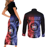 Belize Couples Matching Short Sleeve Bodycon Dress and Long Sleeve Button Shirt Unique Style