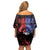 Belize Family Matching Off Shoulder Short Dress and Hawaiian Shirt Unique Style