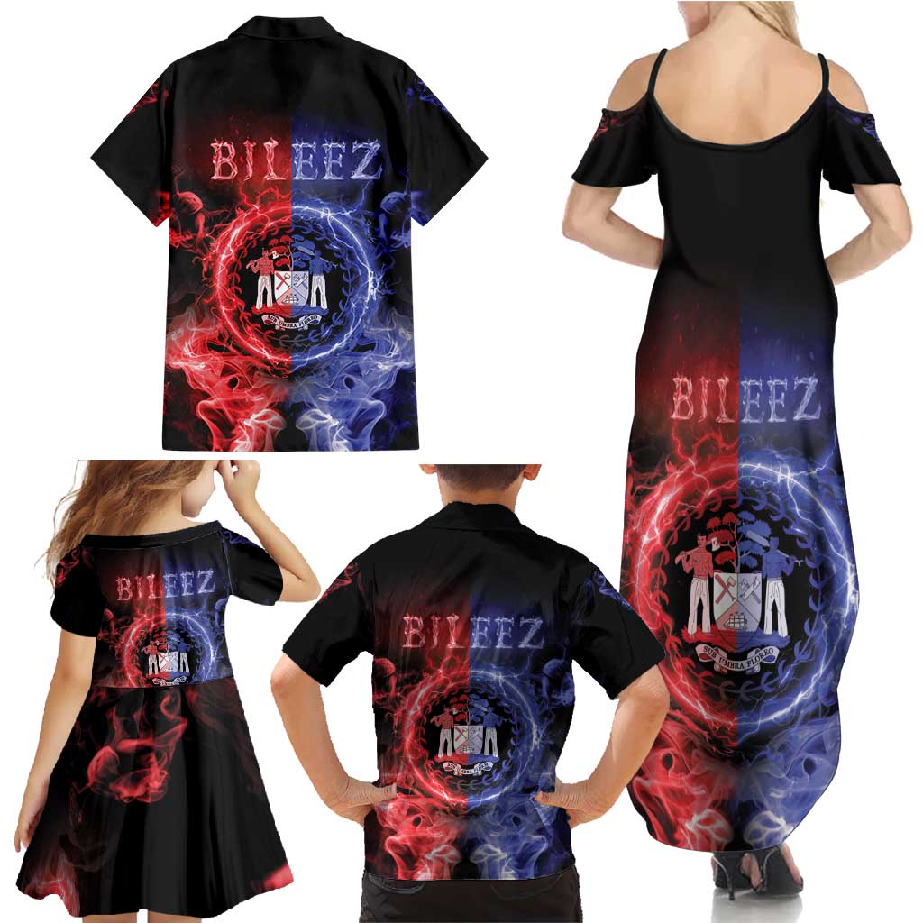 Belize Family Matching Summer Maxi Dress and Hawaiian Shirt Unique Style