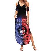 Belize Family Matching Summer Maxi Dress and Hawaiian Shirt Unique Style