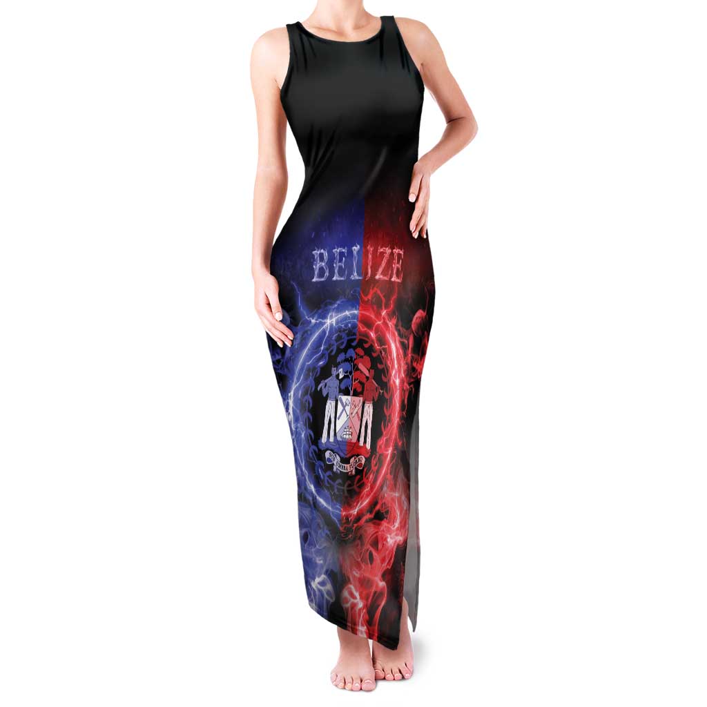 Belize Family Matching Tank Maxi Dress and Hawaiian Shirt Unique Style