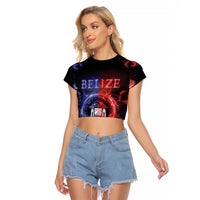 Belize Raglan Cropped T Shirt Unique Style