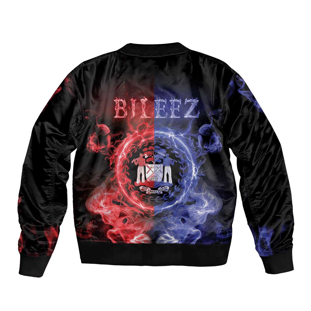 Belize Sleeve Zip Bomber Jacket Unique Style