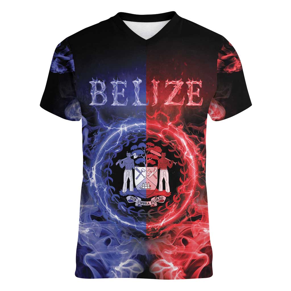 Belize Women V-Neck T-Shirt Unique Style