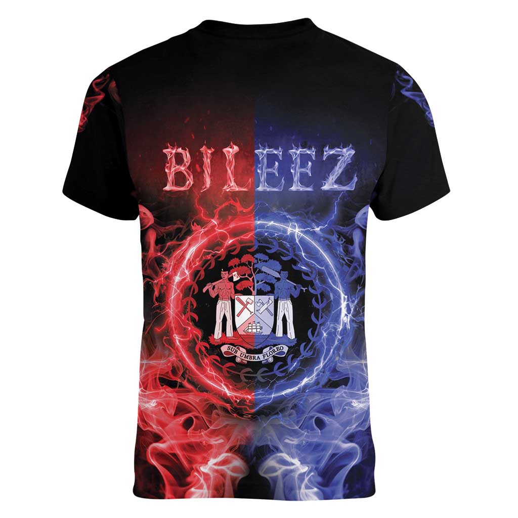 Belize Women V-Neck T-Shirt Unique Style