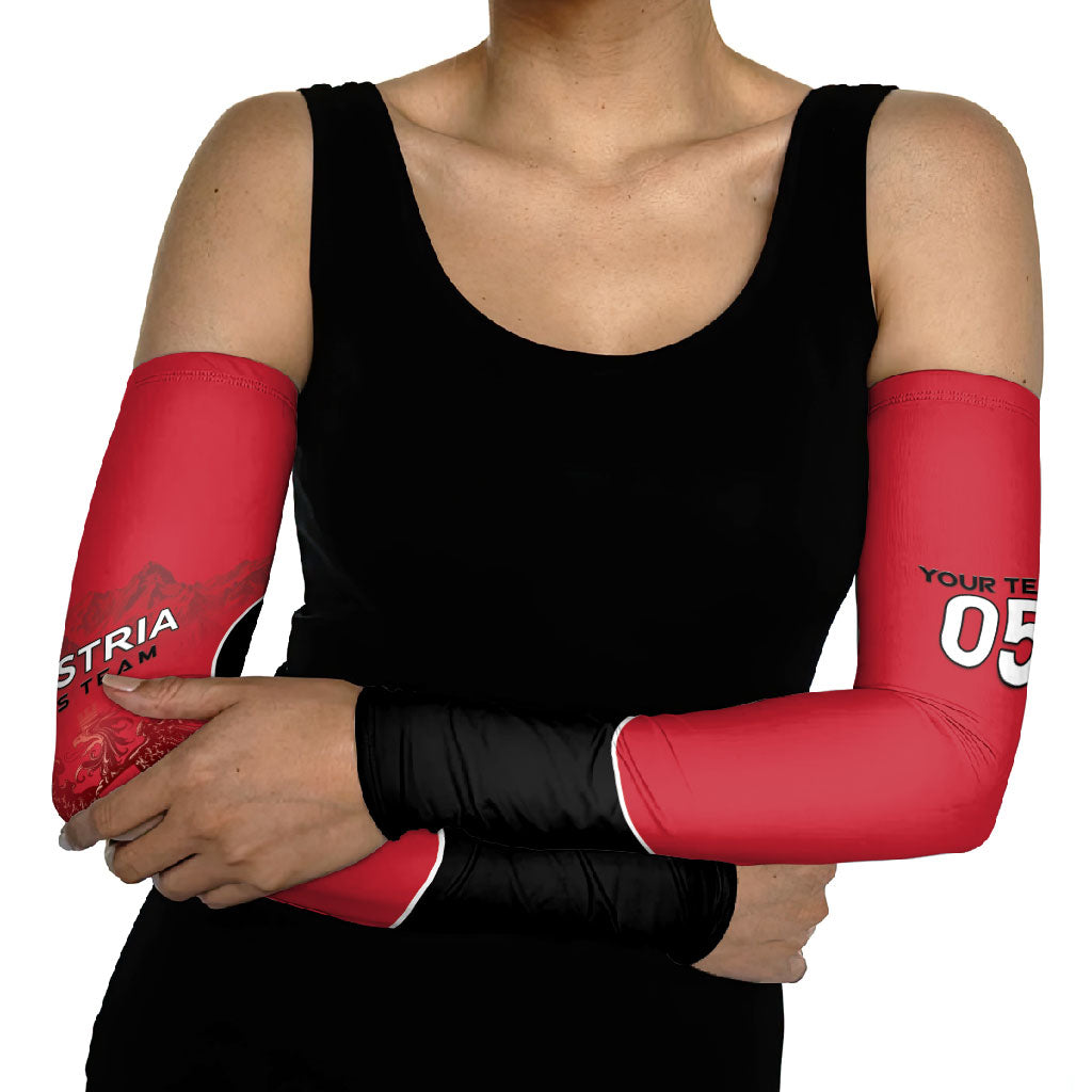 Custom Austria Football 2026 Arm Sleeves Go Das Team