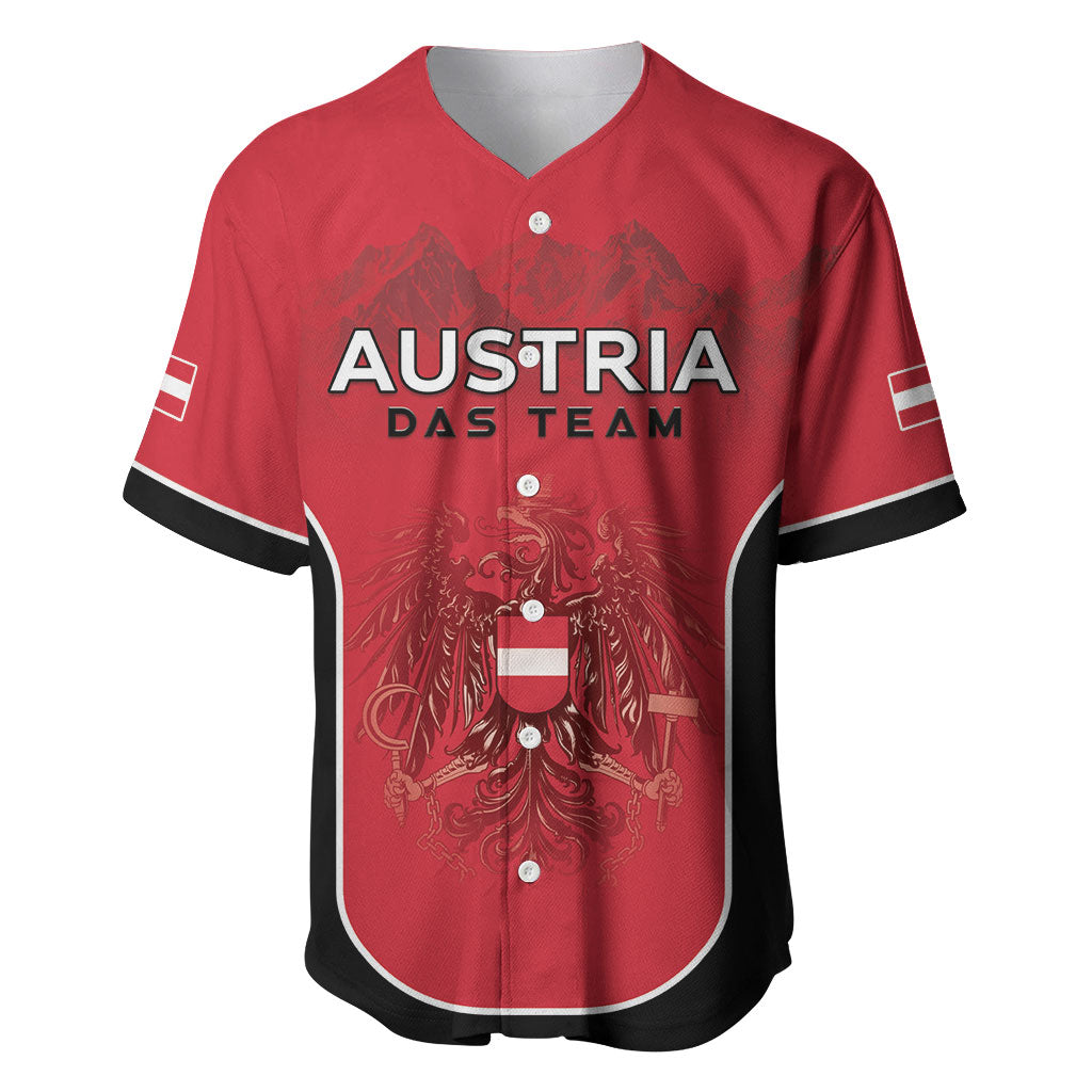 Custom Austria Football 2026 Baseball Jersey Go Das Team