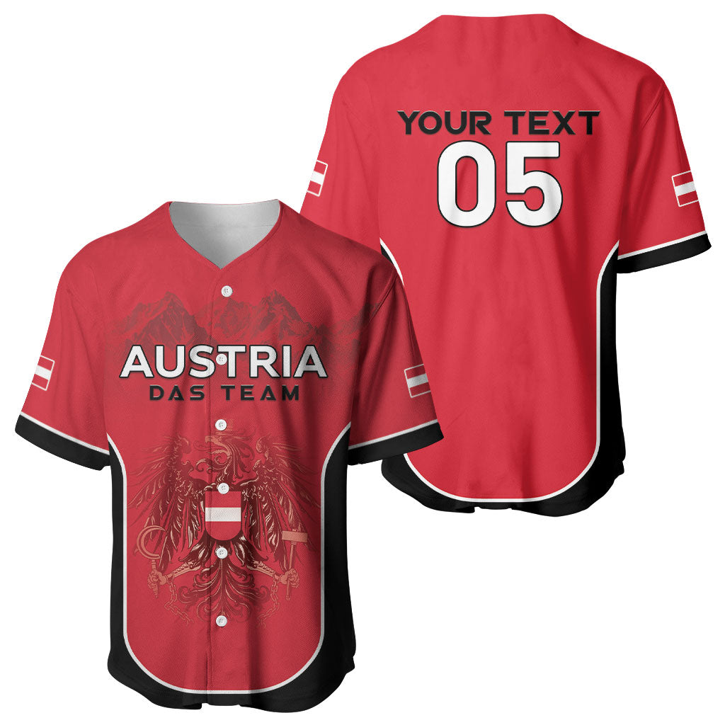 Custom Austria Football 2026 Baseball Jersey Go Das Team