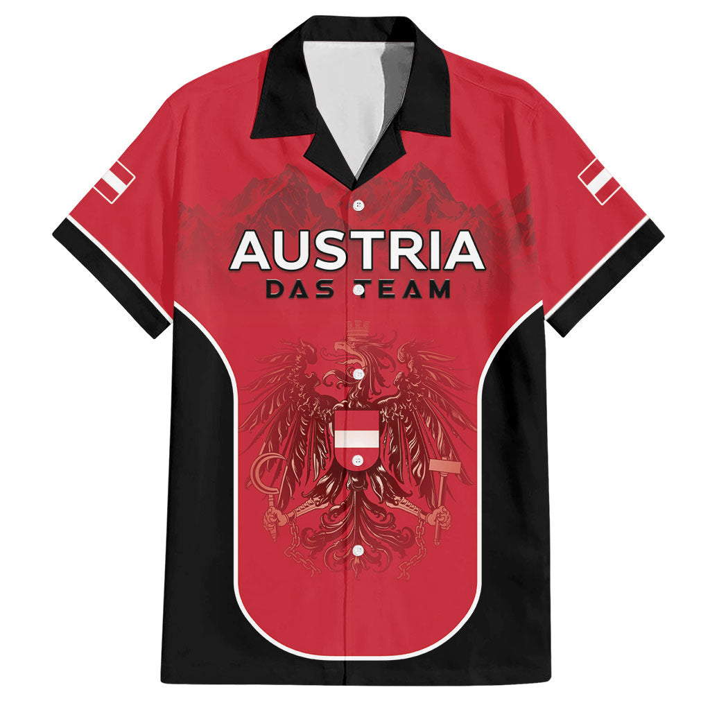 Custom Austria Football 2026 Hawaiian Shirt Go Das Team