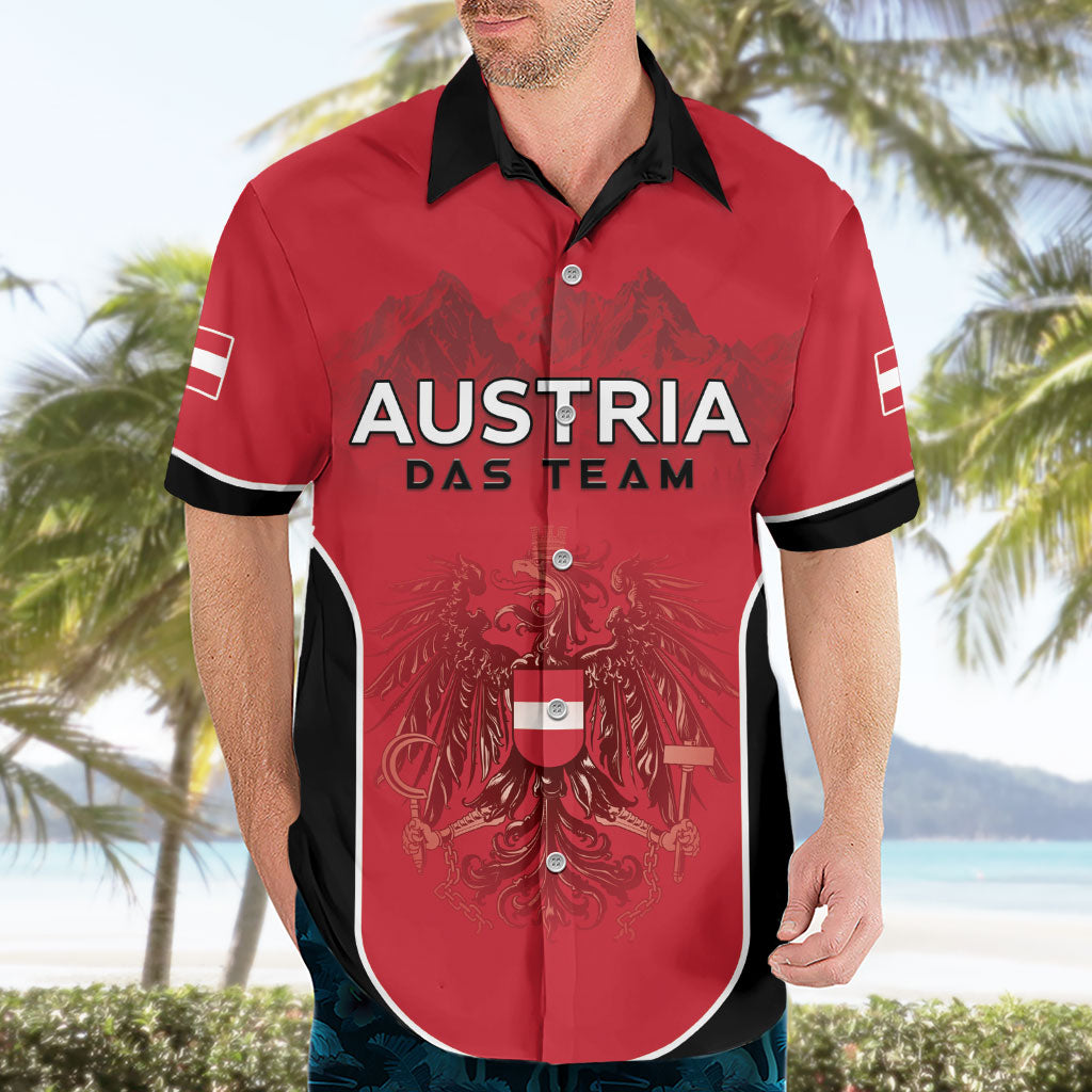Custom Austria Football 2026 Hawaiian Shirt Go Das Team