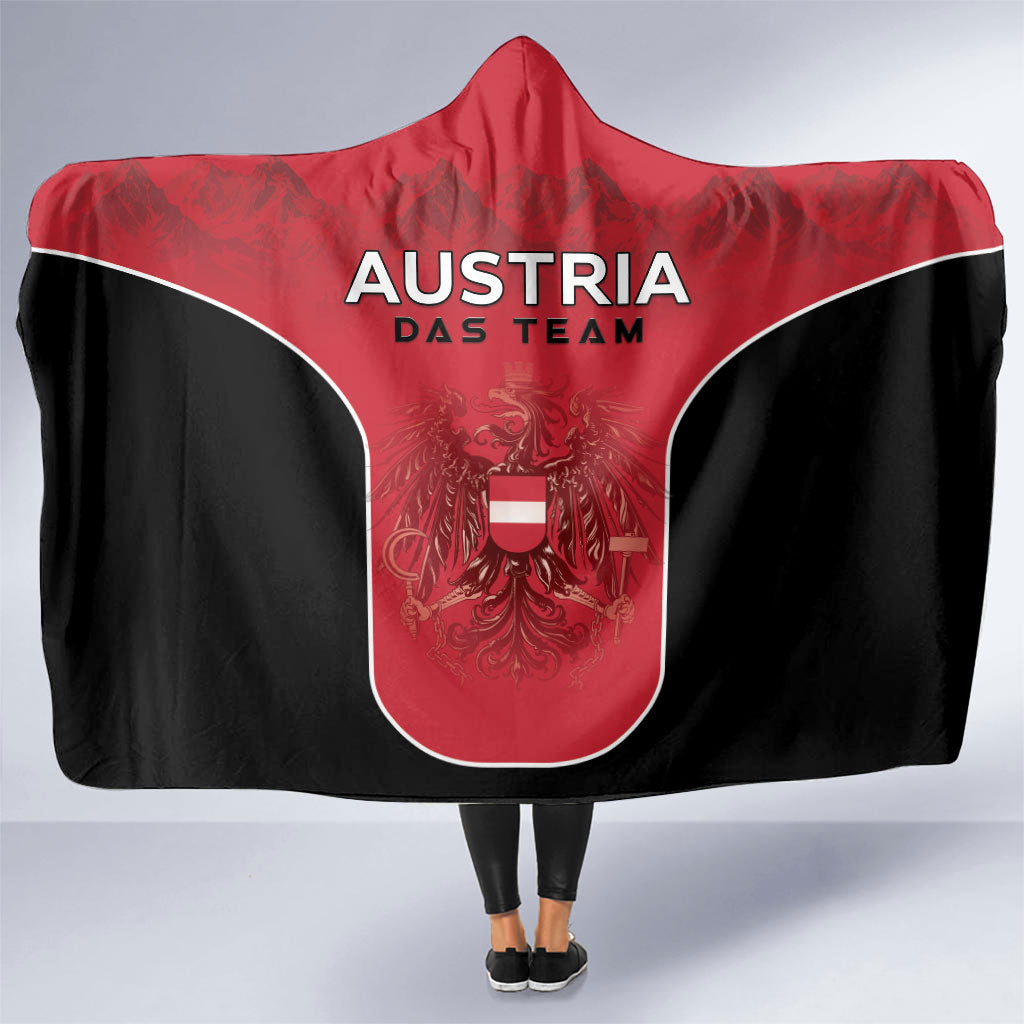 Austria Football 2026 Hooded Blanket Go Das Team