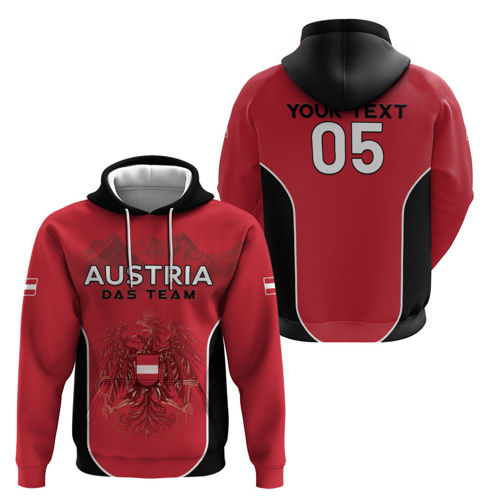 Custom Austria Football 2026 Hoodie Go Das Team