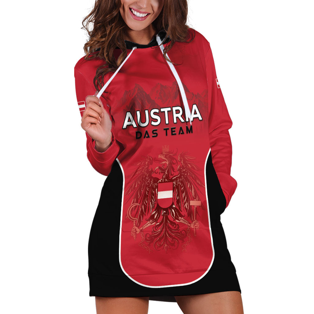 Custom Austria Football 2026 Hoodie Dress Go Das Team