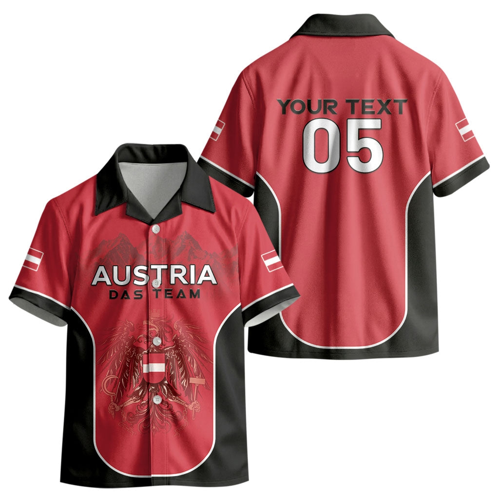 Custom Austria Football 2026 Kid Hawaiian Shirt Go Das Team LT05