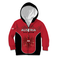 Custom Austria Football 2026 Kid Hoodie Go Das Team