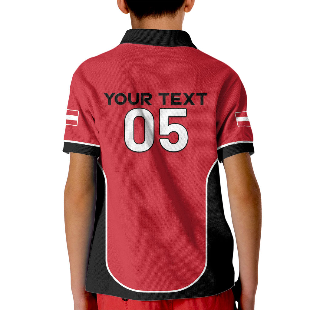 Custom Austria Football 2026 Kid Polo Shirt Go Das Team