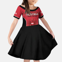 Custom Austria Football 2026 Kid Short Sleeve Dress Go Das Team