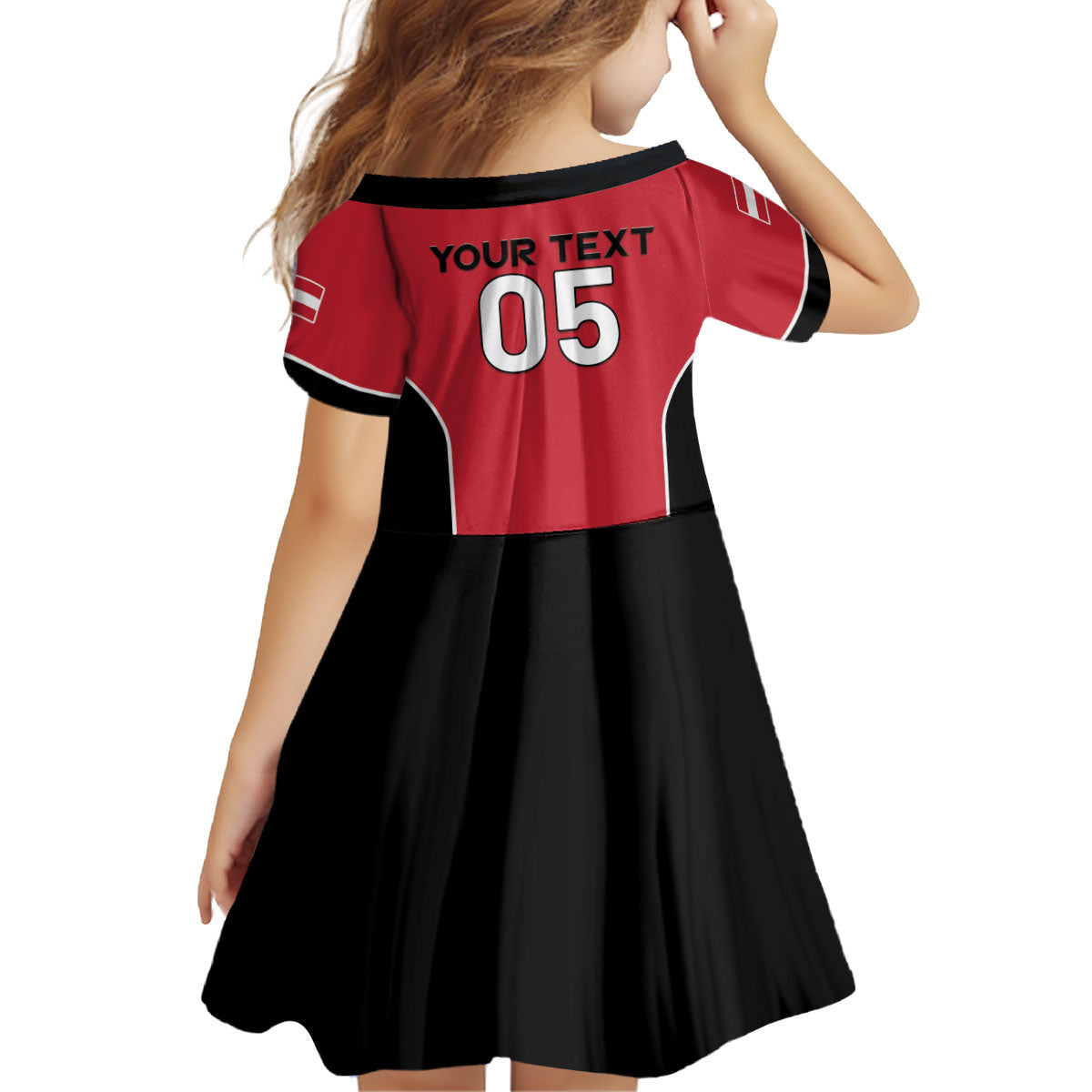 Custom Austria Football 2026 Kid Short Sleeve Dress Go Das Team