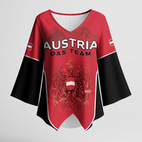 Custom Austria Football 2026 Kimono Sleeve Blouse Go Das Team