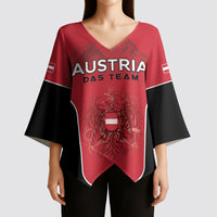 Custom Austria Football 2026 Kimono Sleeve Blouse Go Das Team