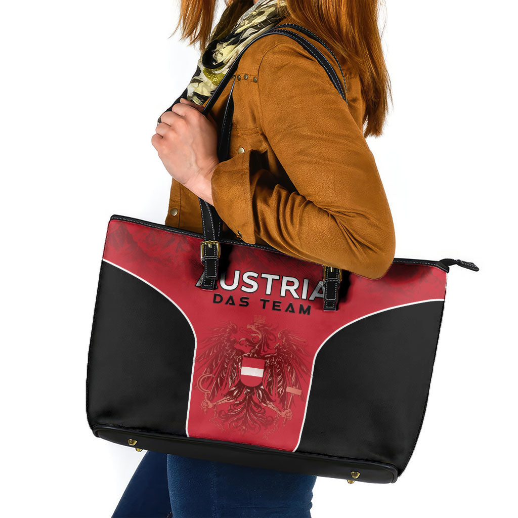 Austria Football 2026 Leather Tote Bag Go Das Team