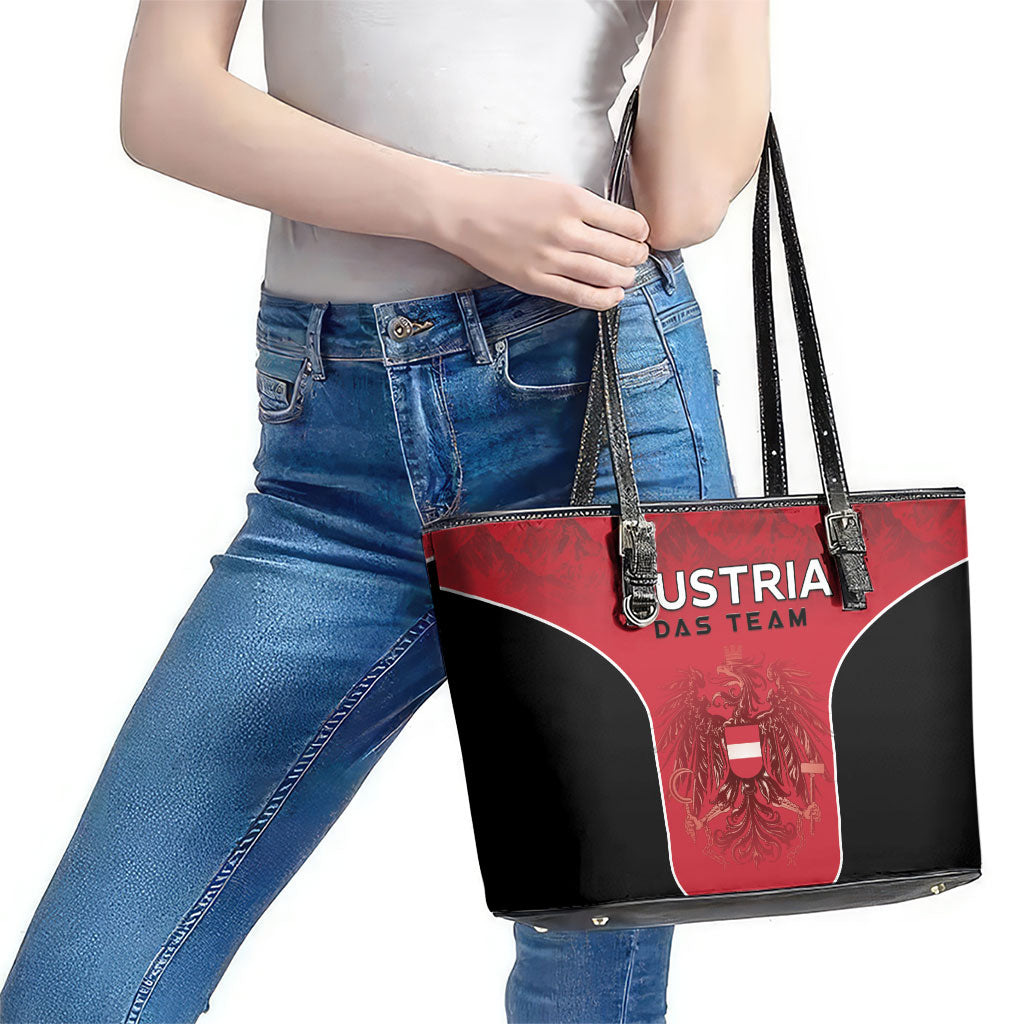 Austria Football 2026 Leather Tote Bag Go Das Team