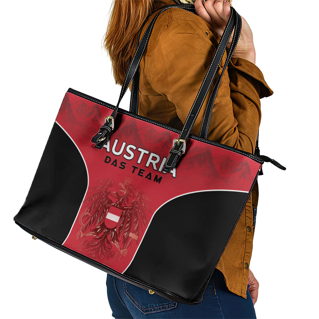 Austria Football 2026 Leather Tote Bag Go Das Team