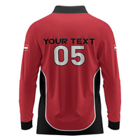 Custom Austria Football 2026 Long Sleeve Polo Shirt Go Das Team