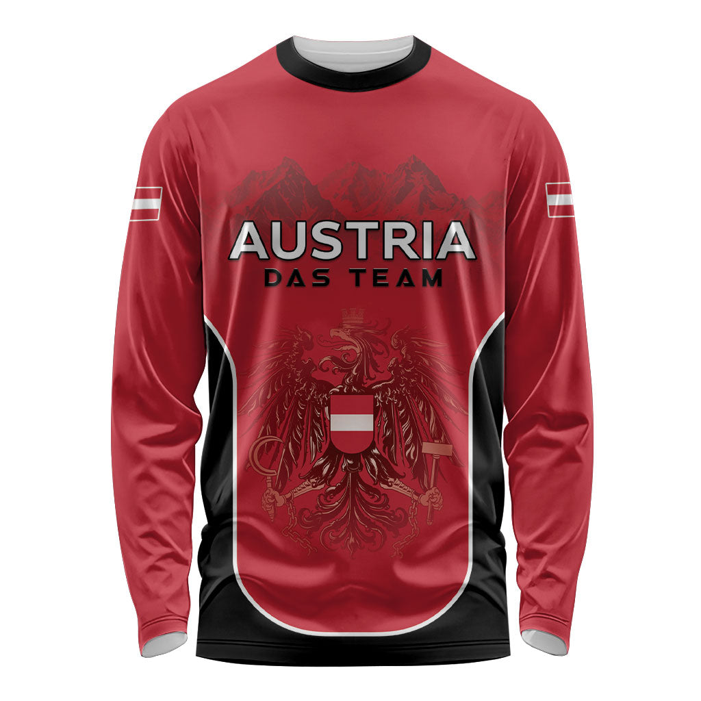 Custom Austria Football 2026 Long Sleeve Shirt Go Das Team