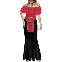 Custom Austria Football 2026 Mermaid Dress Go Das Team