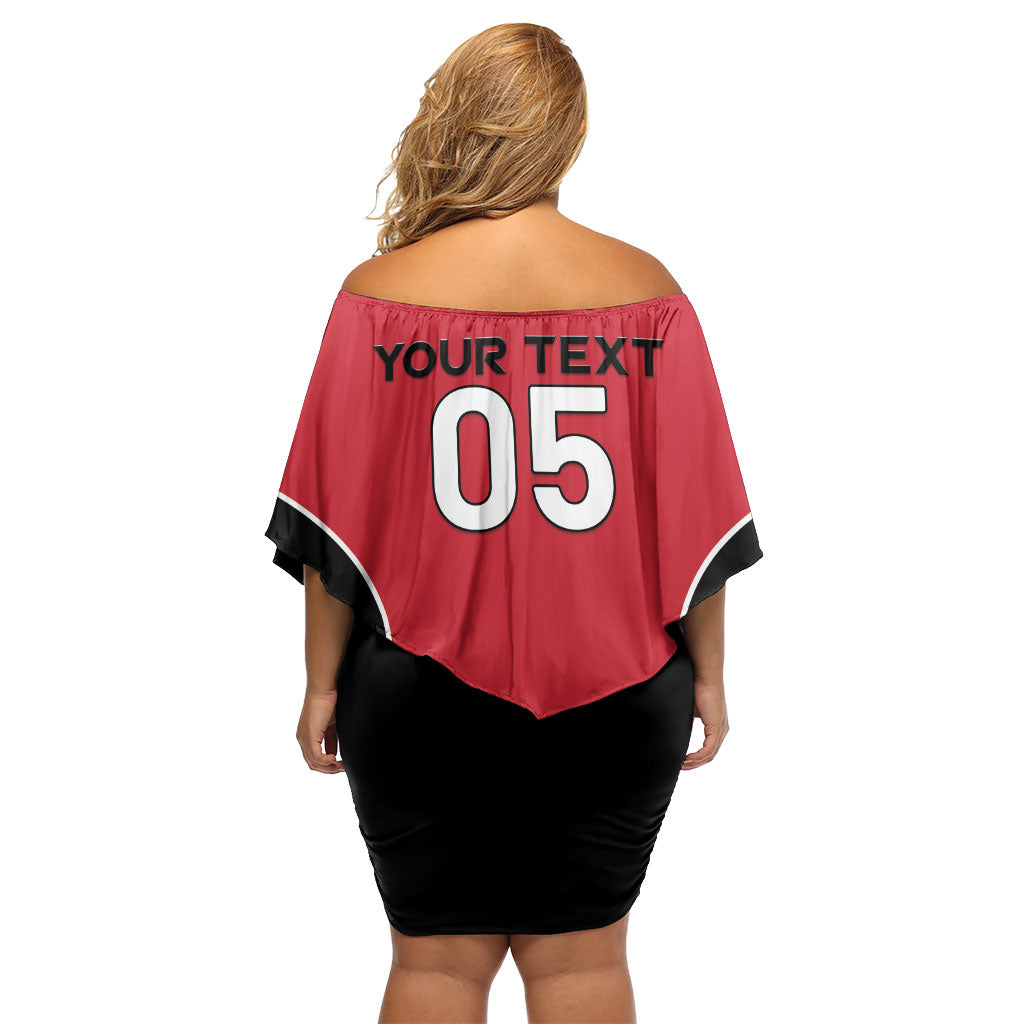 Custom Austria Football 2026 Off Shoulder Short Dress Go Das Team