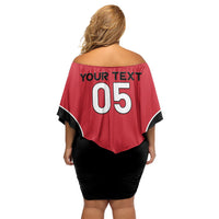 Custom Austria Football 2026 Off Shoulder Short Dress Go Das Team