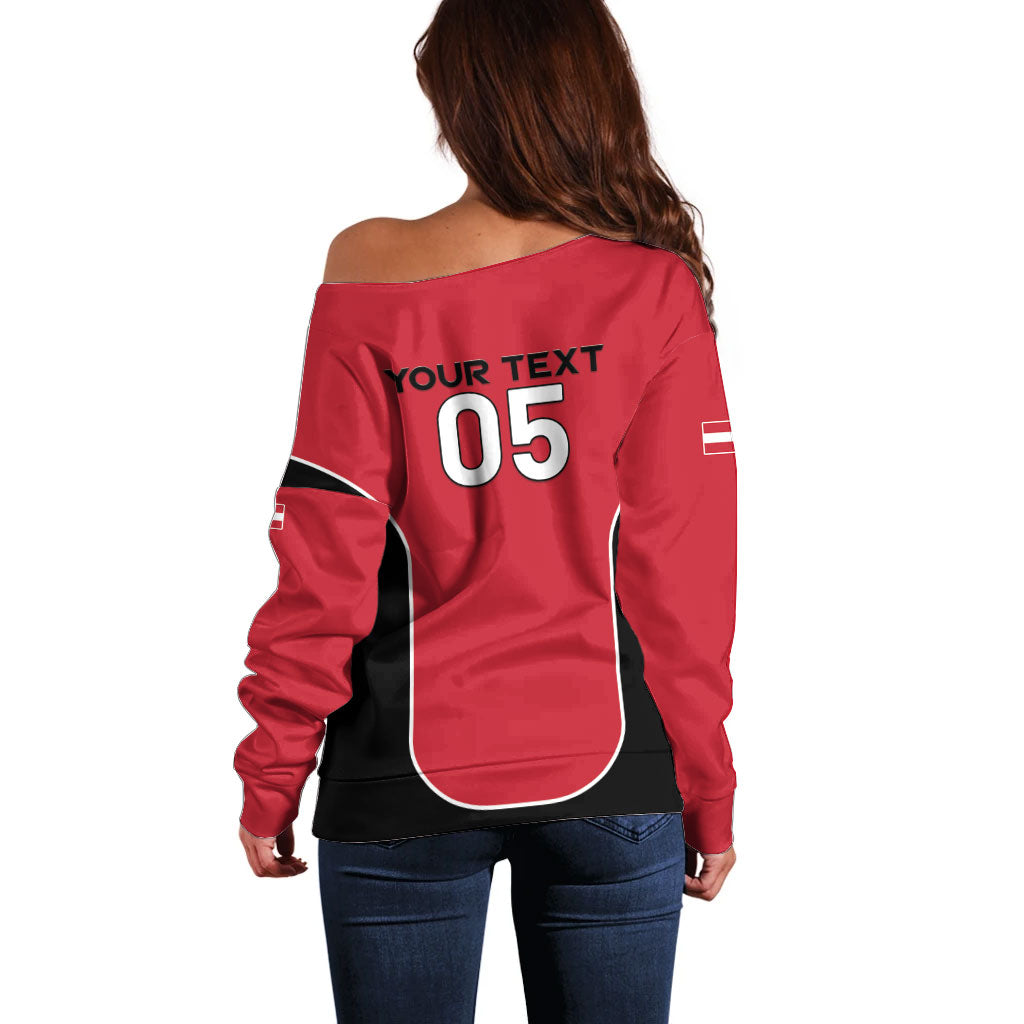 Custom Austria Football 2026 Off Shoulder Sweater Go Das Team