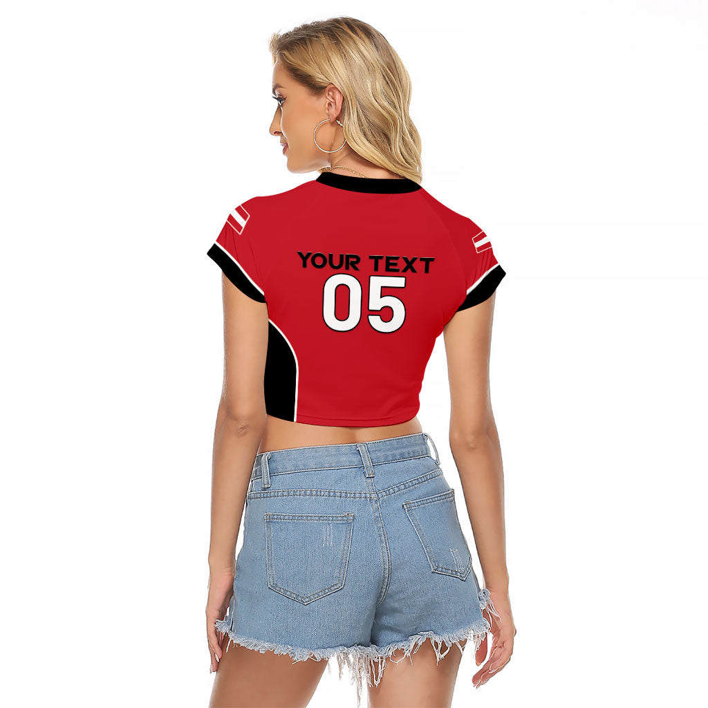 Custom Austria Football 2026 Raglan Cropped T Shirt Go Das Team