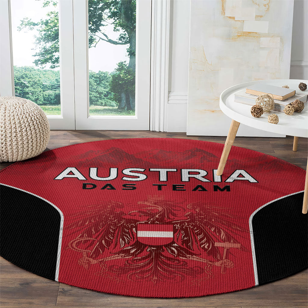 Austria Football 2026 Round Carpet Go Das Team