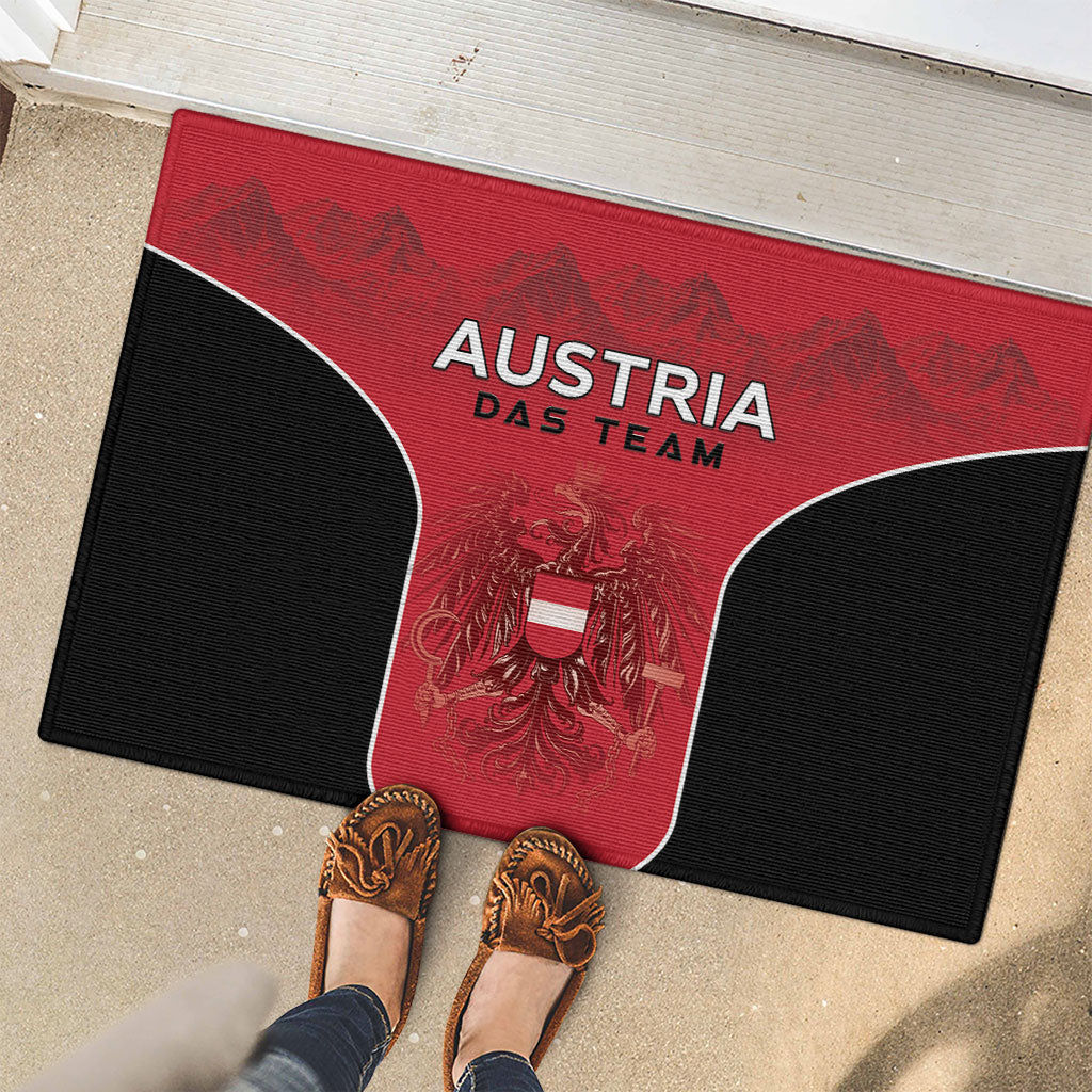 Austria Football 2026 Rubber Doormat Go Das Team