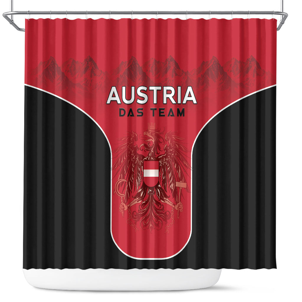 Austria Football 2026 Shower Curtain Go Das Team