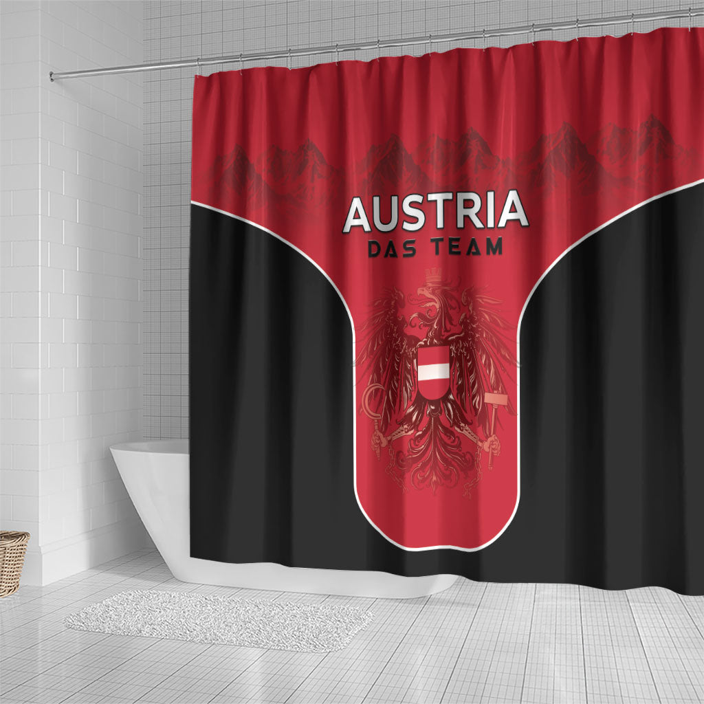 Austria Football 2026 Shower Curtain Go Das Team