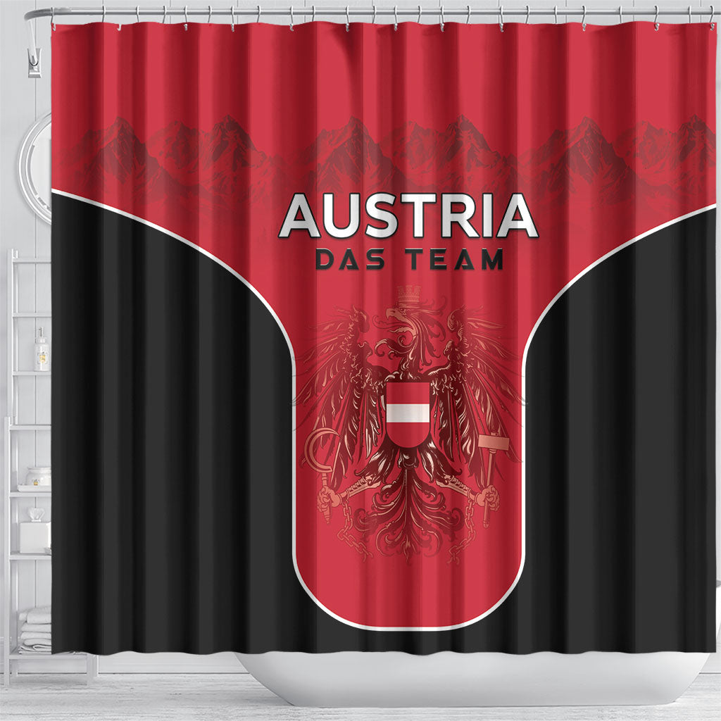 Austria Football 2026 Shower Curtain Go Das Team
