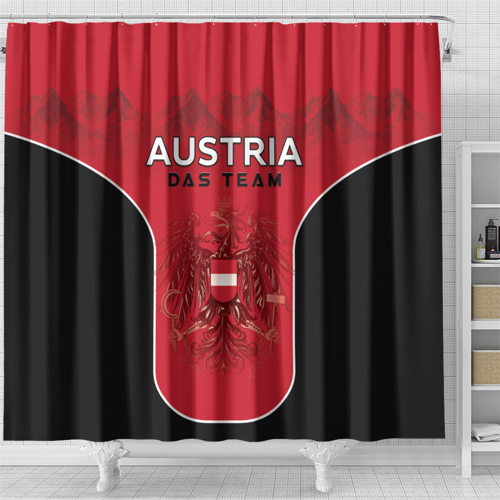 Austria Football 2026 Shower Curtain Go Das Team