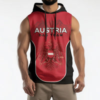 Custom Austria Football 2026 Sleeveless Hoodie Go Das Team