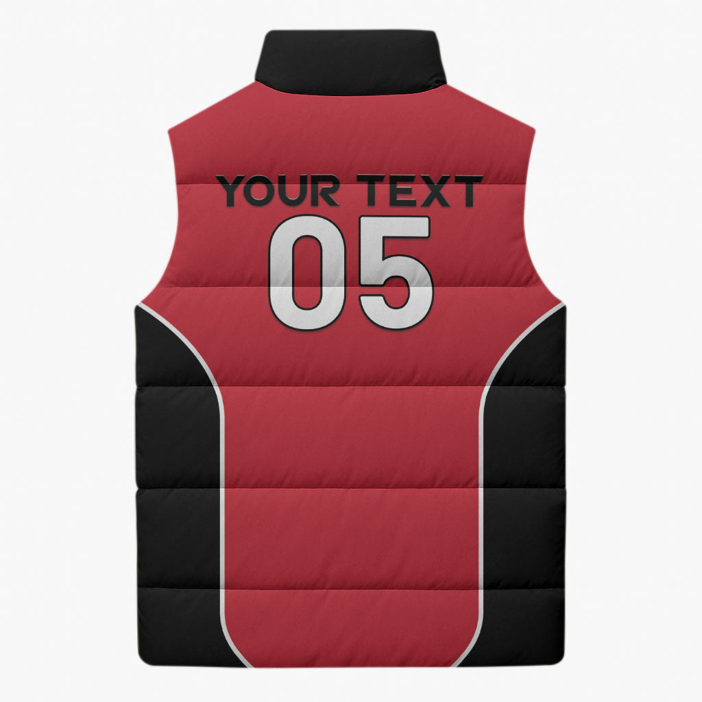 Custom Austria Football 2026 Sleeveless Puffer Jacket Go Das Team