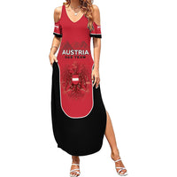Custom Austria Football 2026 Summer Maxi Dress Go Das Team
