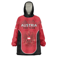 Custom Austria Football 2026 Wearable Blanket Hoodie Go Das Team