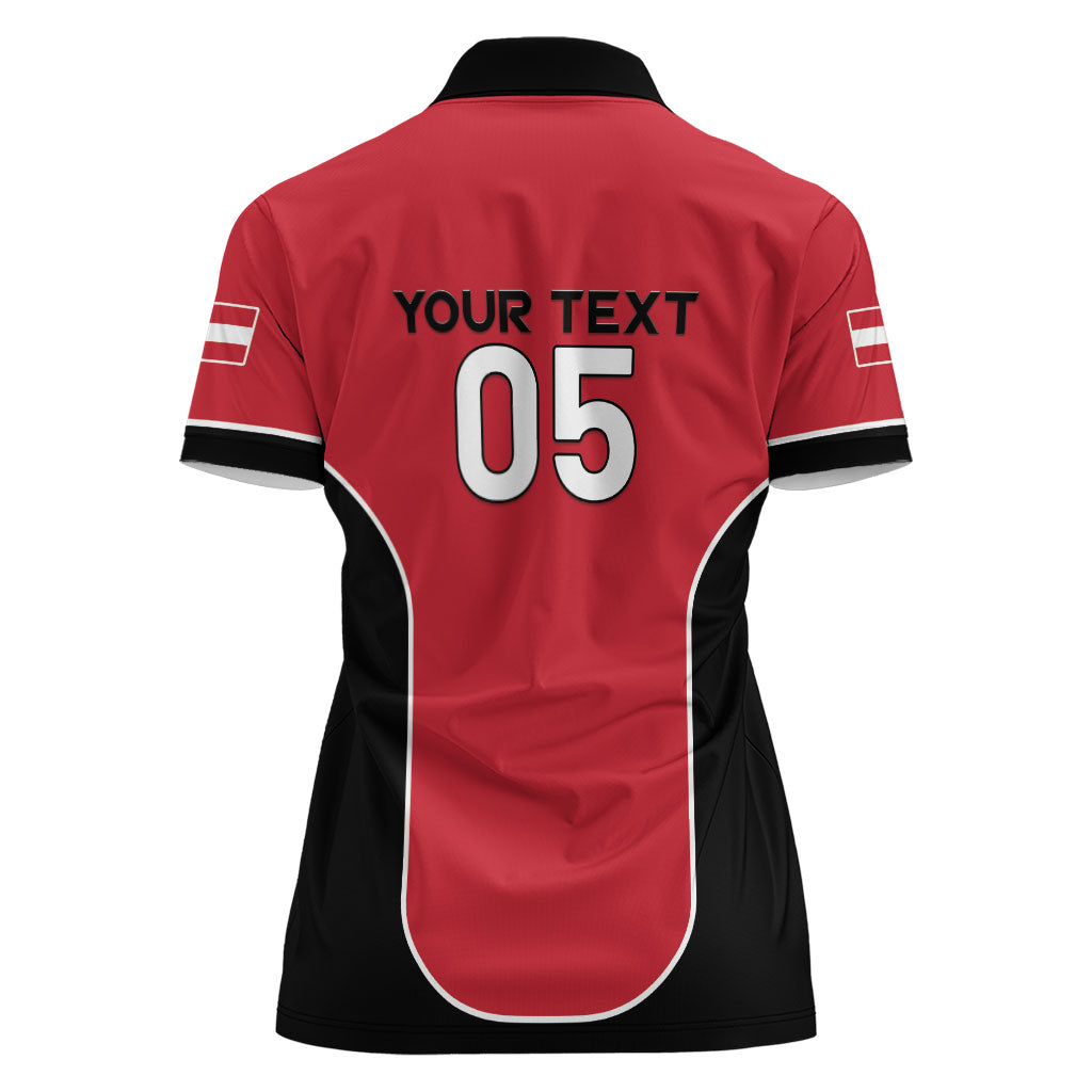 Custom Austria Football 2026 Women Polo Shirt Go Das Team