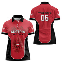 Custom Austria Football 2026 Women Polo Shirt Go Das Team