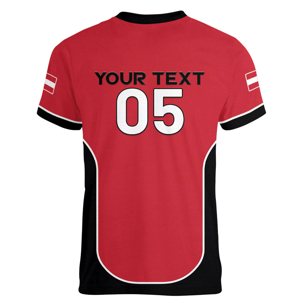 Custom Austria Football 2026 Women V-Neck T-Shirt Go Das Team